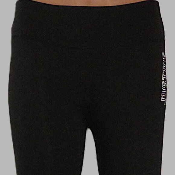 Justice Pants - Justice Women's Black Activewear Pants Size 14-16 (C380)